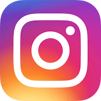 the instagram logo with a colorful background